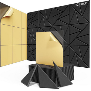 3D Hexagon Acoustic Panels Soundproofing Wall Panels Sound Absorbing and Proofing Made from Durable Polyester for Studios