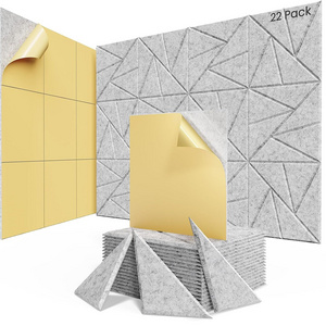 0 Sound Absorbing Panels, Wall and Ceiling Decorative Sound Panels, Acoustical Treatment Felt Tiles for Home