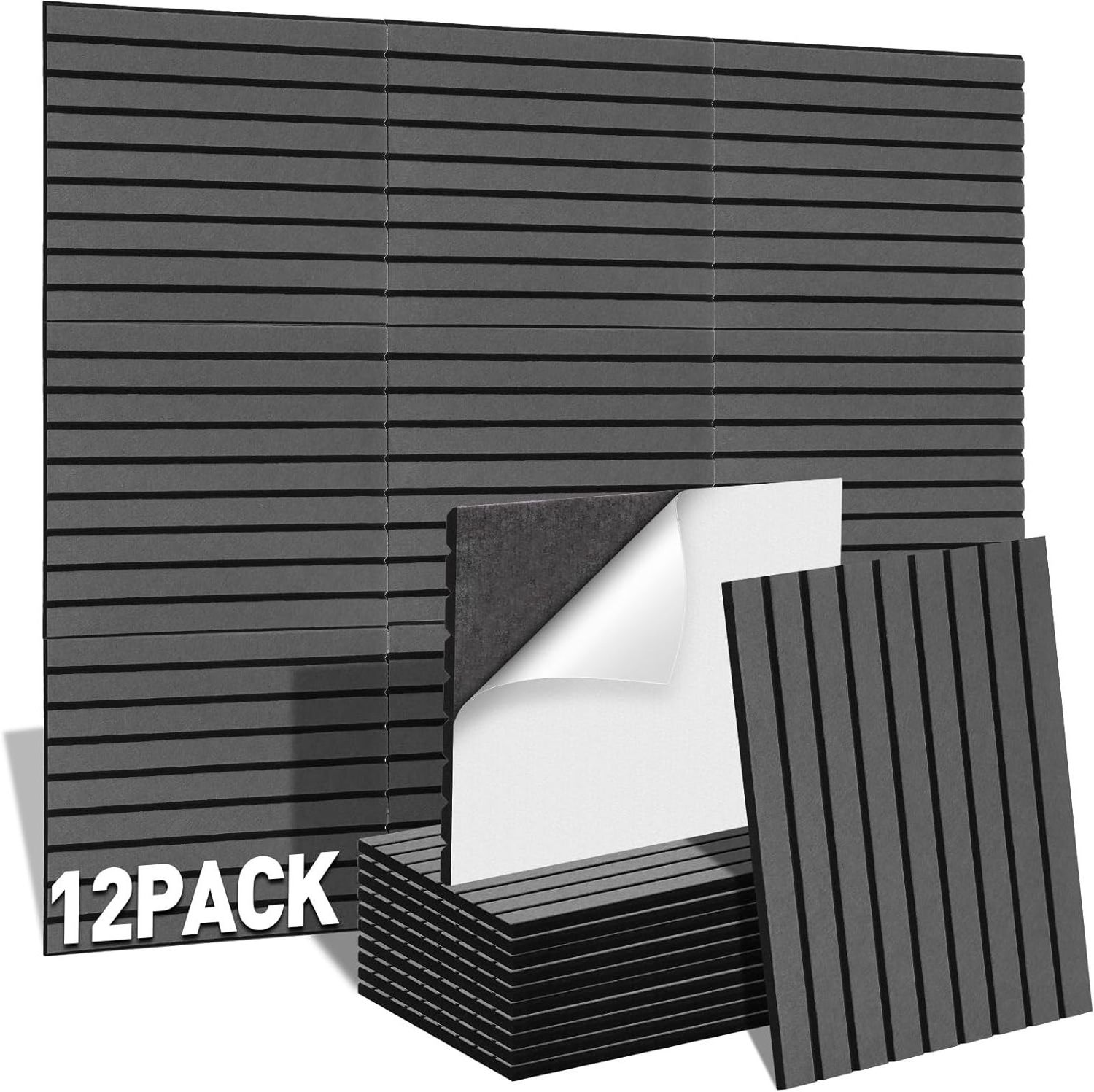 Acoustic Wood Slat Wall Panel Sound Absorbing Panels for Walls and Ceiling for Soundproofing