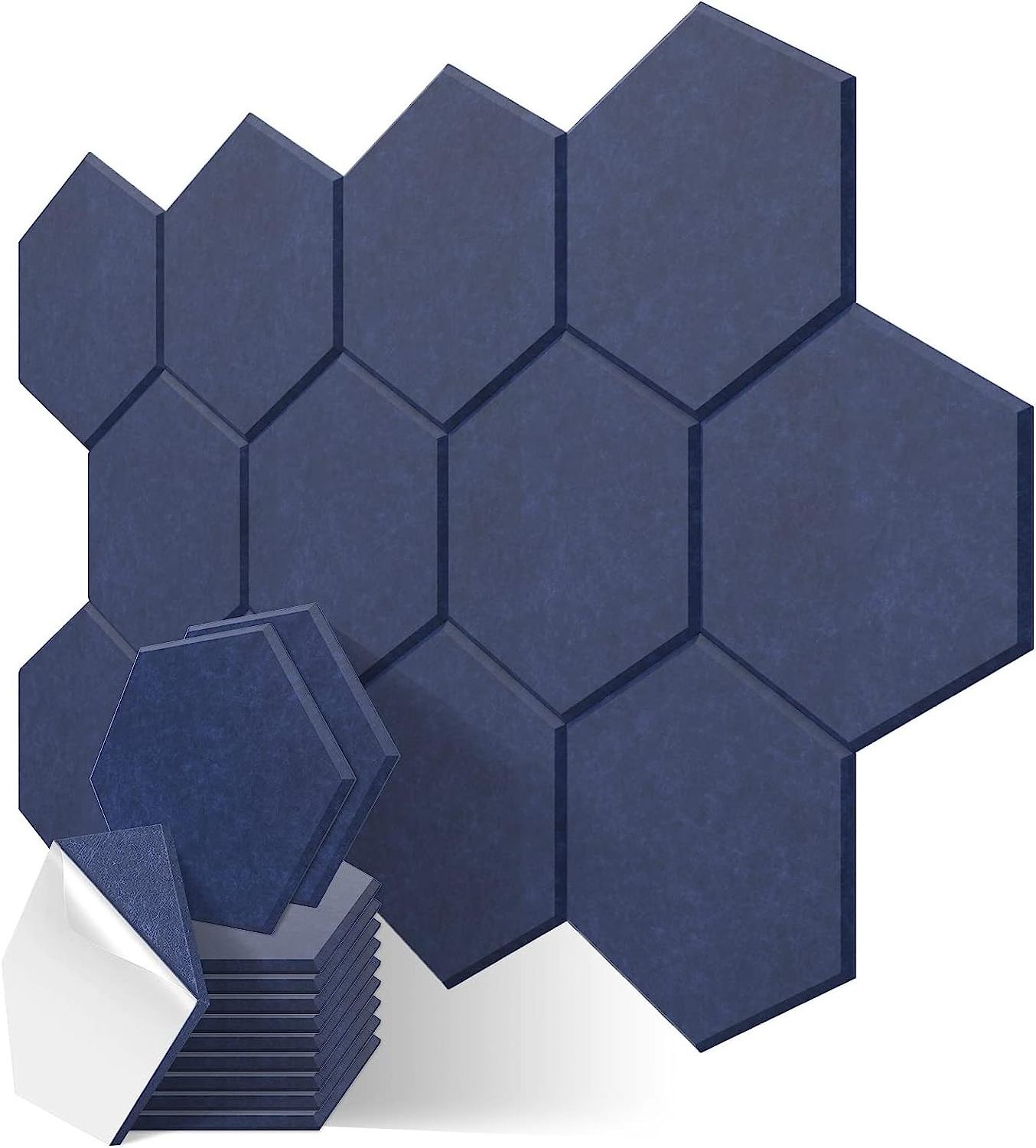 Decorative Flame Retardants Grey Sound Proof Padding Hexagon Wall Cinema acoustic wood wall panel