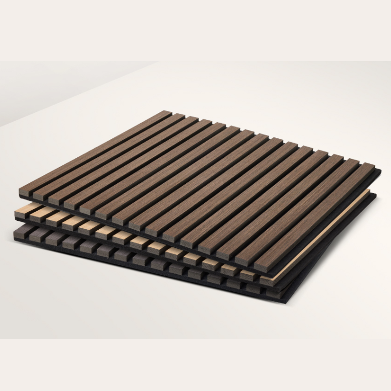 Acoustic Wood Slat Wall Panel Sound Absorbing Panels for Walls and Ceiling for Soundproofing