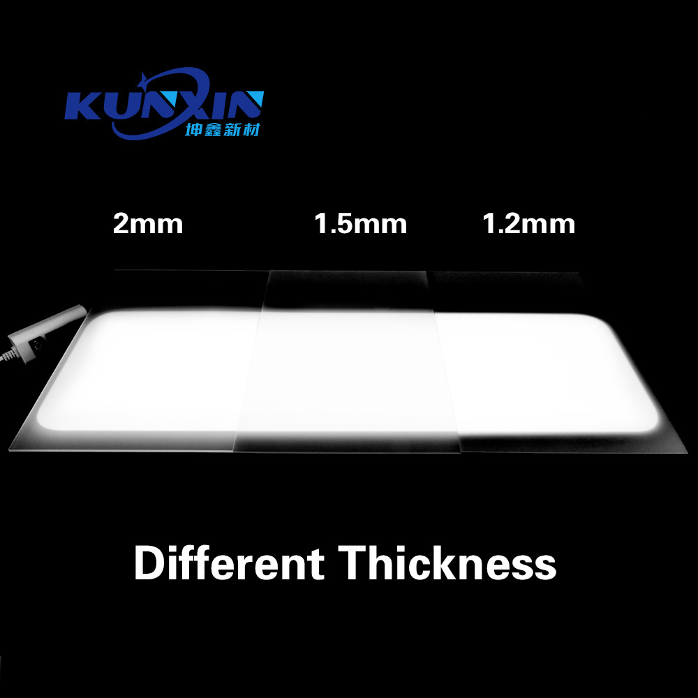 1mm 1.2mm 1.5mm Optical Opalescent Light Led Diffuser Acrylic Sheet for CNC