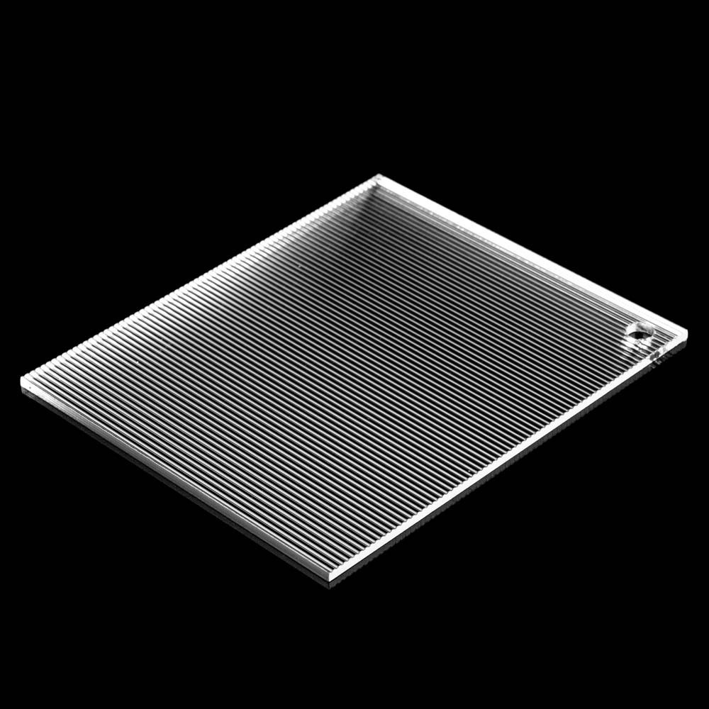 Customized PMMA Clear Mini Striped wavy Ribbed Textured Plastic Acrylic Sheet