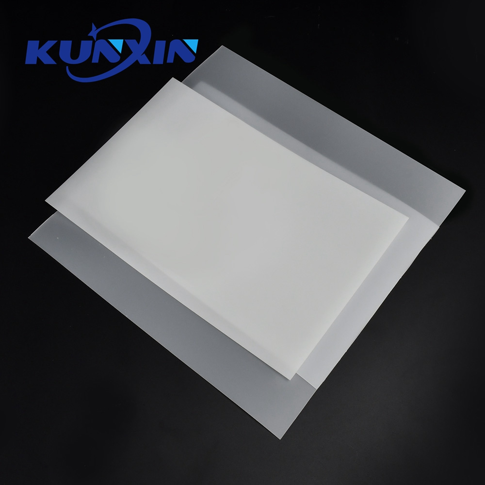 Kunxin Laser Cutting Optical Led Opal Diffuser Sheet Matte Roll Lighting Diffuser Plate for Emergency Light