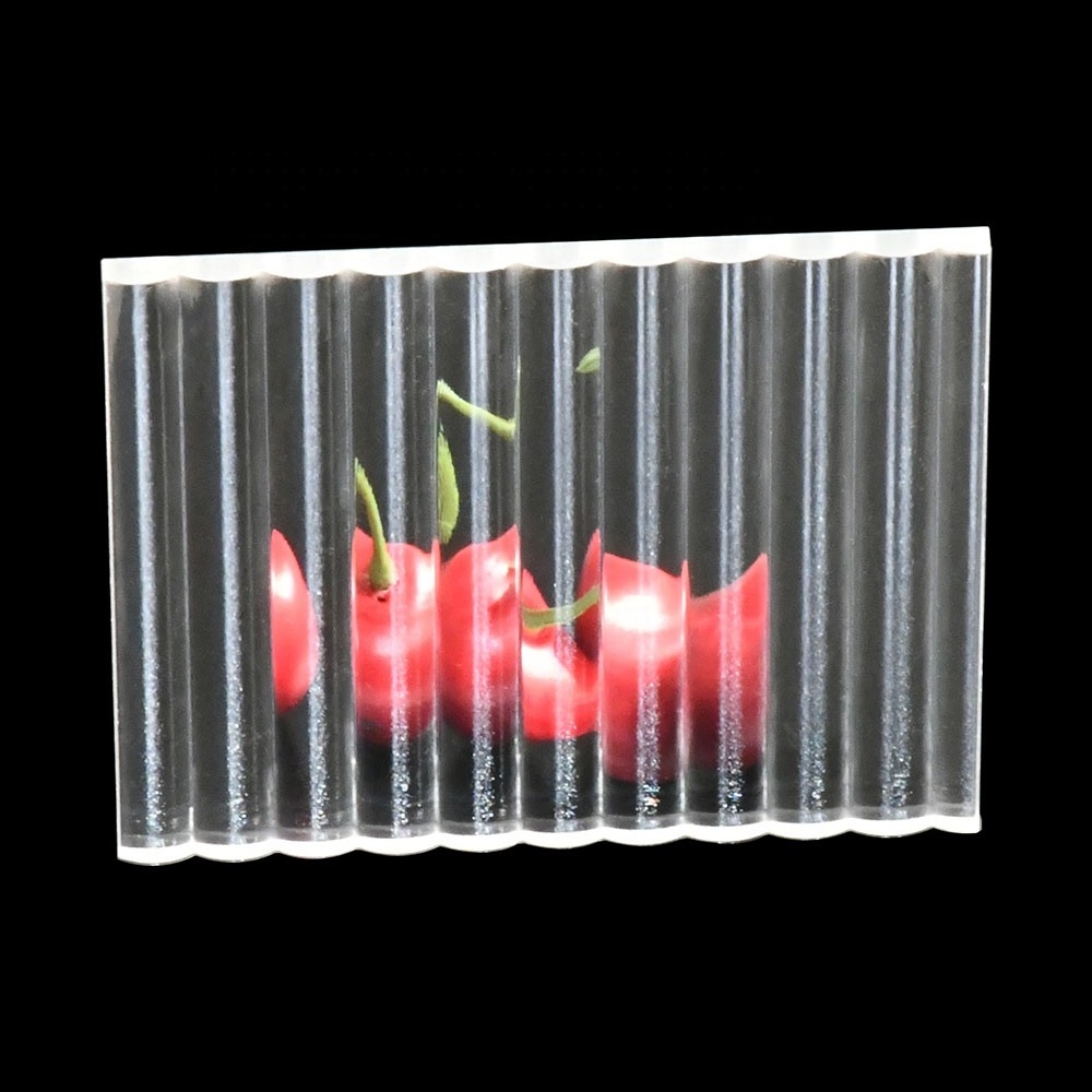 Plastic Acrylic Board High Transparent Glossy Ribbed Textured Acrylic Sheet