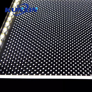 Kunxin Optical PMMA Edge Lit Acrylic Panel  3mm 4mm 6mm Clear Dotted Acrylic LGP Sheet Led Light Guide Plate