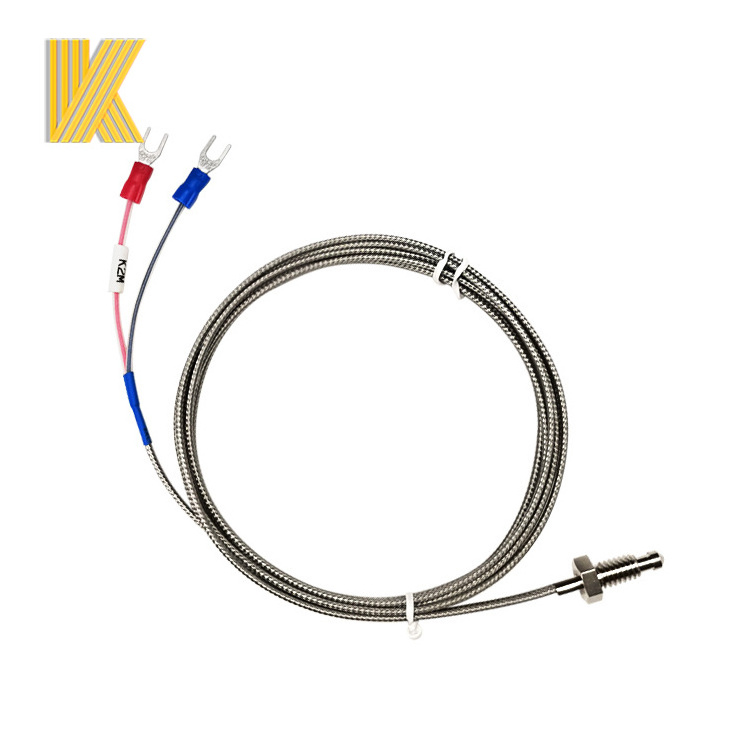 M6 Screw Probe K type Thermocouple Temperature sensor With Lead Wire 1M