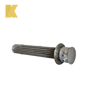 Industrial Fuel 230V 20KW 30KW 40KW 50KW Oil Tank Tubular Heating Element Electric Flange Immersion Heater