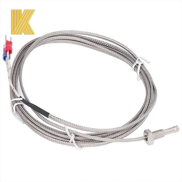 M6 Screw Probe K type Thermocouple Temperature sensor With Lead Wire 1M