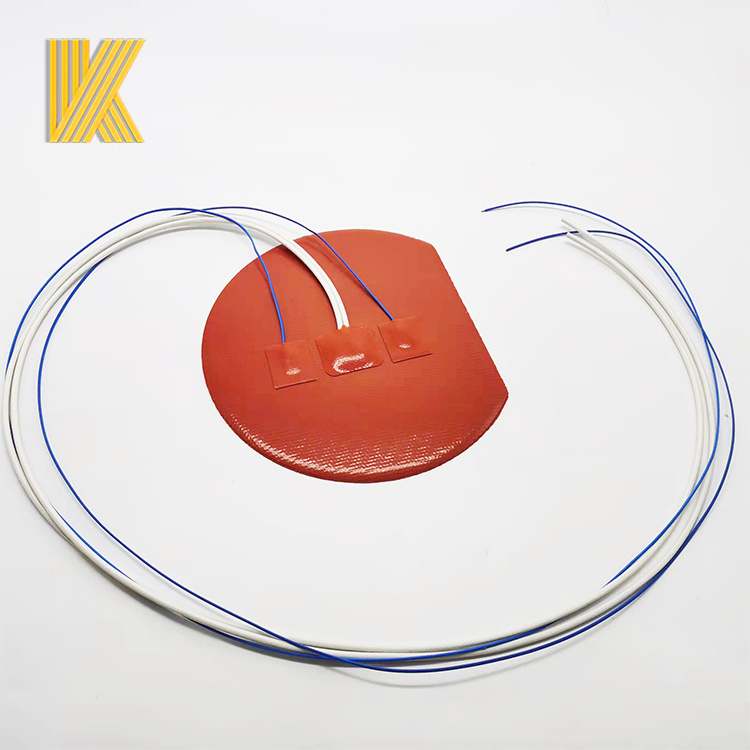 Customized Round Silicone Rubber Heater With 3M adhesive