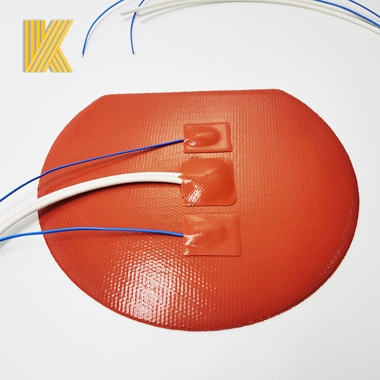 Customized Round Silicone Rubber Heater With 3M adhesive