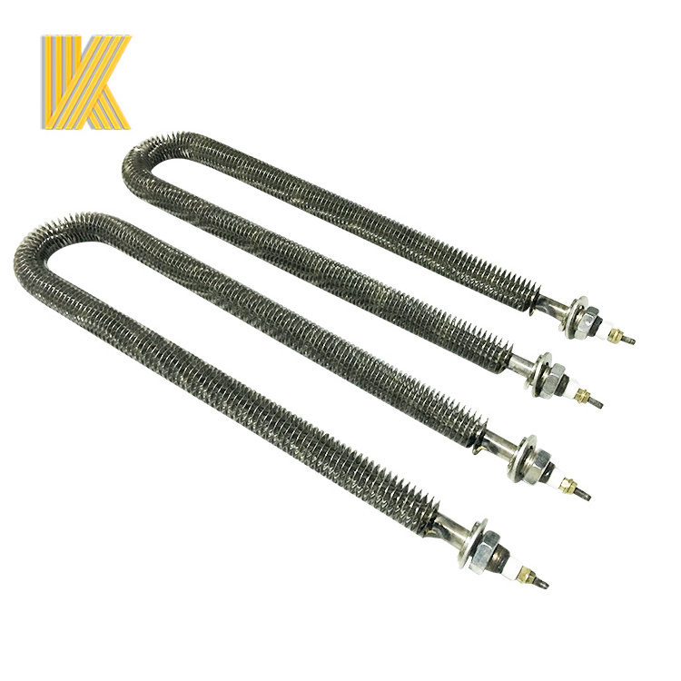 Electrical Resistance Heat Rod Stainless Steel Fin Heating Element Air Duct Tubular Heaters With Fins