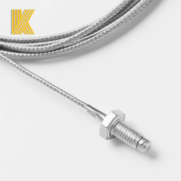 M6 Screw Probe K type Thermocouple Temperature sensor With Lead Wire 1M