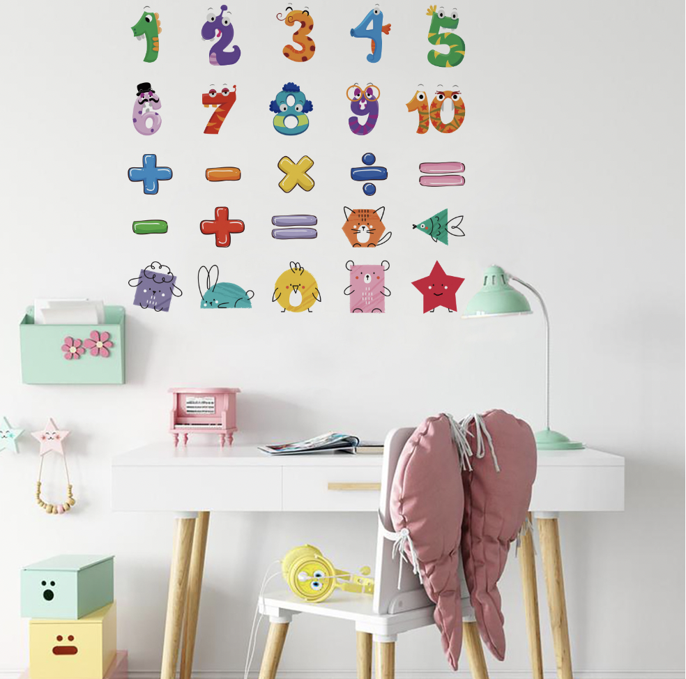 Children's Baby Room Reusable Stickers Books Kawaii Wall Stickers for Kids Early Education Cartoon Cute Animal for Children Gift