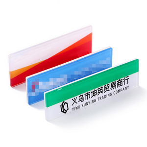 Custom Sublimation Round Blank Magnetic Reusable Safety Pin Plastic Pvc Acrylic Name Badge With Window