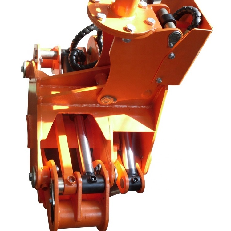 Tractor mounted tree hedge cutter firewood cutting machine