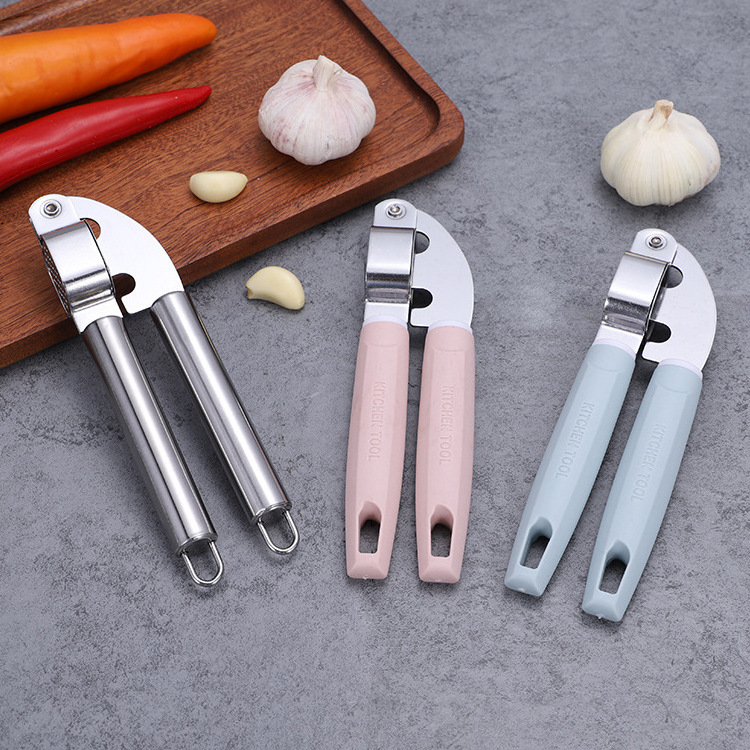 Garlic Press Mincer Ginger Crusher Peeler Squeezer Stainless Steel Garlic Presser Chopper Professional Food Grade