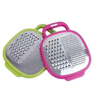 1pc Cheese Food Vegetable Carrot Grater Slicer Shredder With Container Kitchen Tool