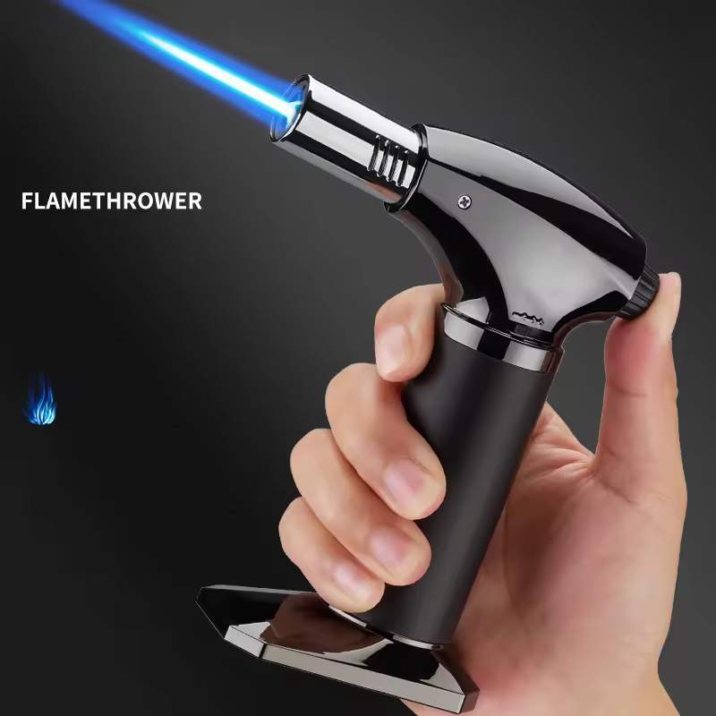 Kitchen Lighters Gun Flamethrower Barbecue Baking Gas Lighter Kitchen Card Type Big Lighter