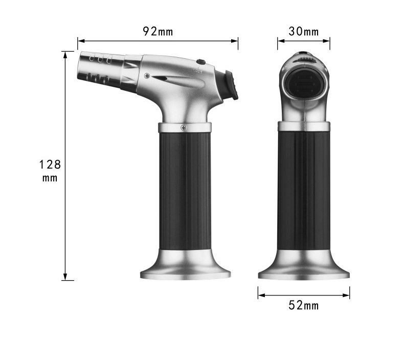 Multiple Function Flame Gun Refillable Kitchen Cooking Torch Lighter Adjustable Butane Gas Jet Torch Flame Lighter