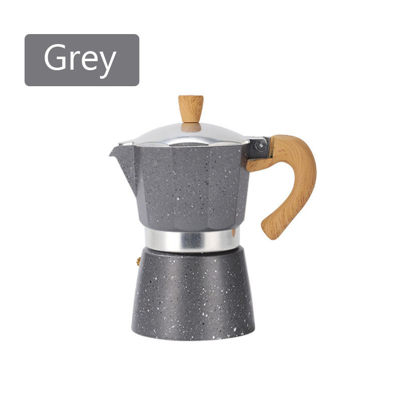 Black Best Seller 1/3/6/cup Aluminium Moka Coffee Pot /Stovetop Moka Espresso Coffee Maker