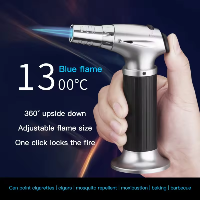 Multiple Function Flame Gun Refillable Kitchen Cooking Torch Lighter Adjustable Butane Gas Jet Torch Flame Lighter