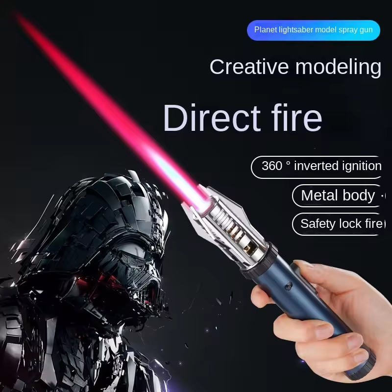 Newst Creative Butane Gas Metal Outdoor Torch Jet Flame Inflatable Luxury Outdoor Wind Proof Lighter