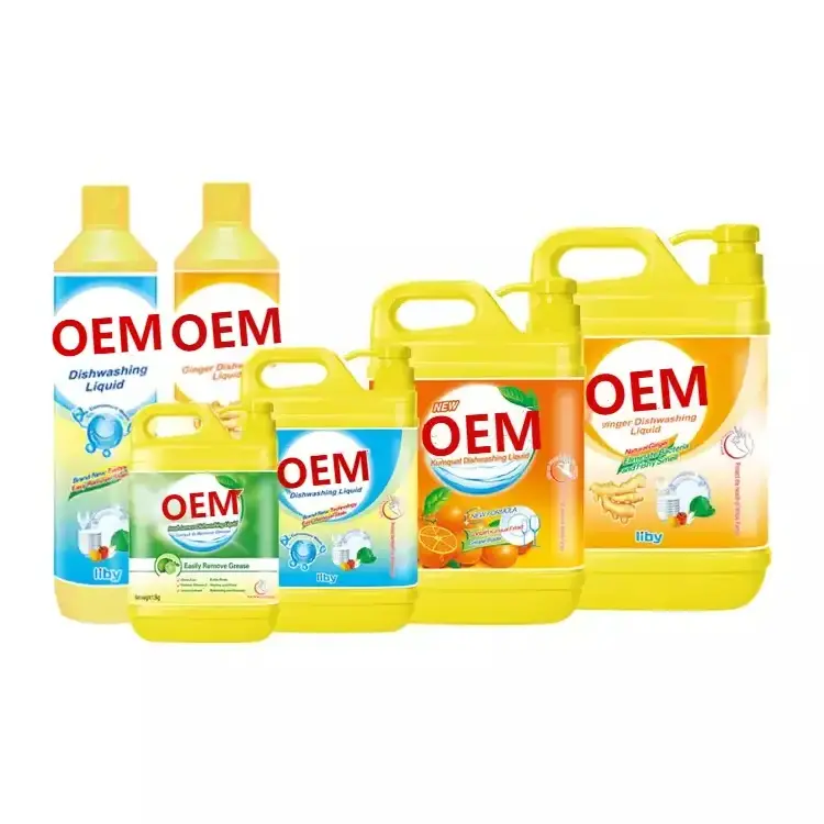 ODM OEM Eco Friendly Kitchen Lemon Dishwashing Oily Detergent Tableware Dish Washing Liquid