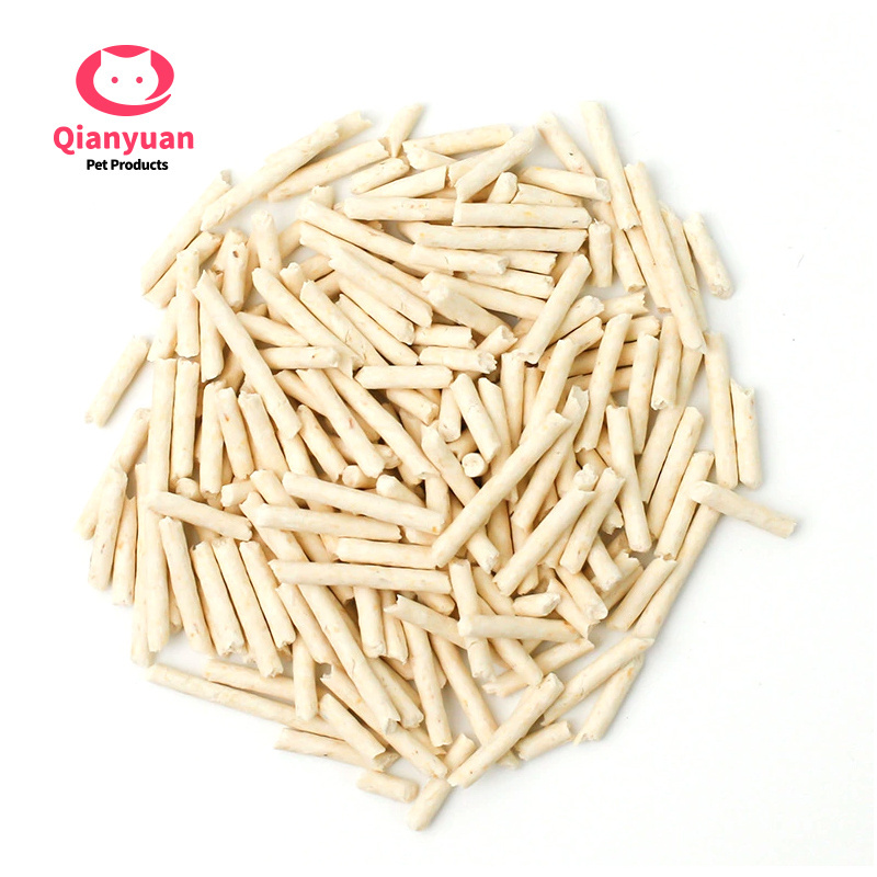 Food Grade Easy Clean Vacuum Packed Dust-free Clumping Natural High Quality 2mm Cat Sand Flushing Tofu Cat Litter