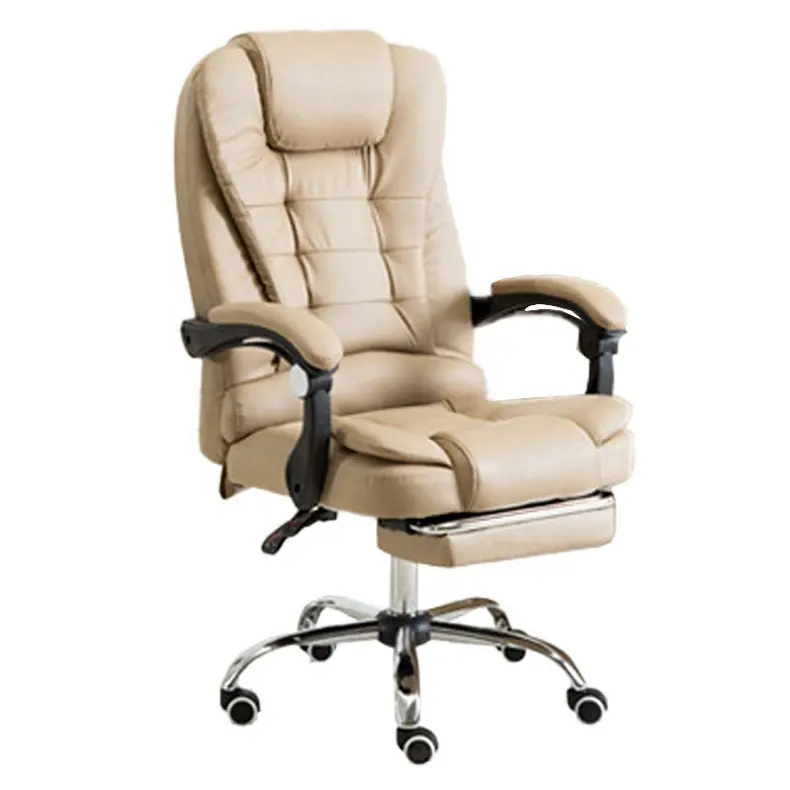 Boss Leather Executive Swivel Gamer Massage Chair Lifting Rotatable Armchair Footrest Adjustable Desk Chair Office Chair