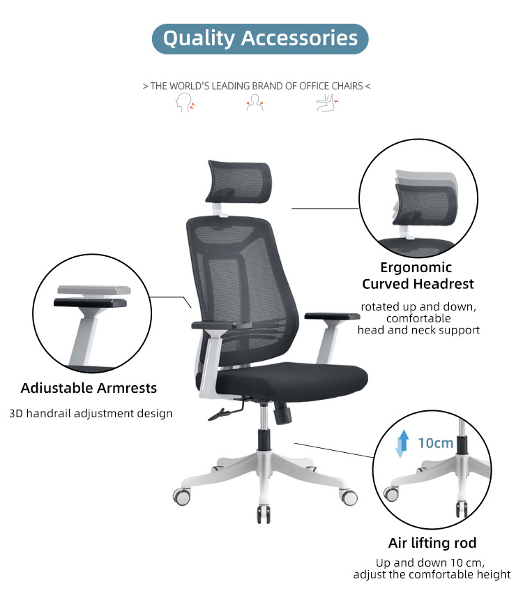 Pu Material Swivel Executive Office Chair Leather Ergonomic Computer Chair Office Chair Metal Base With Wheels