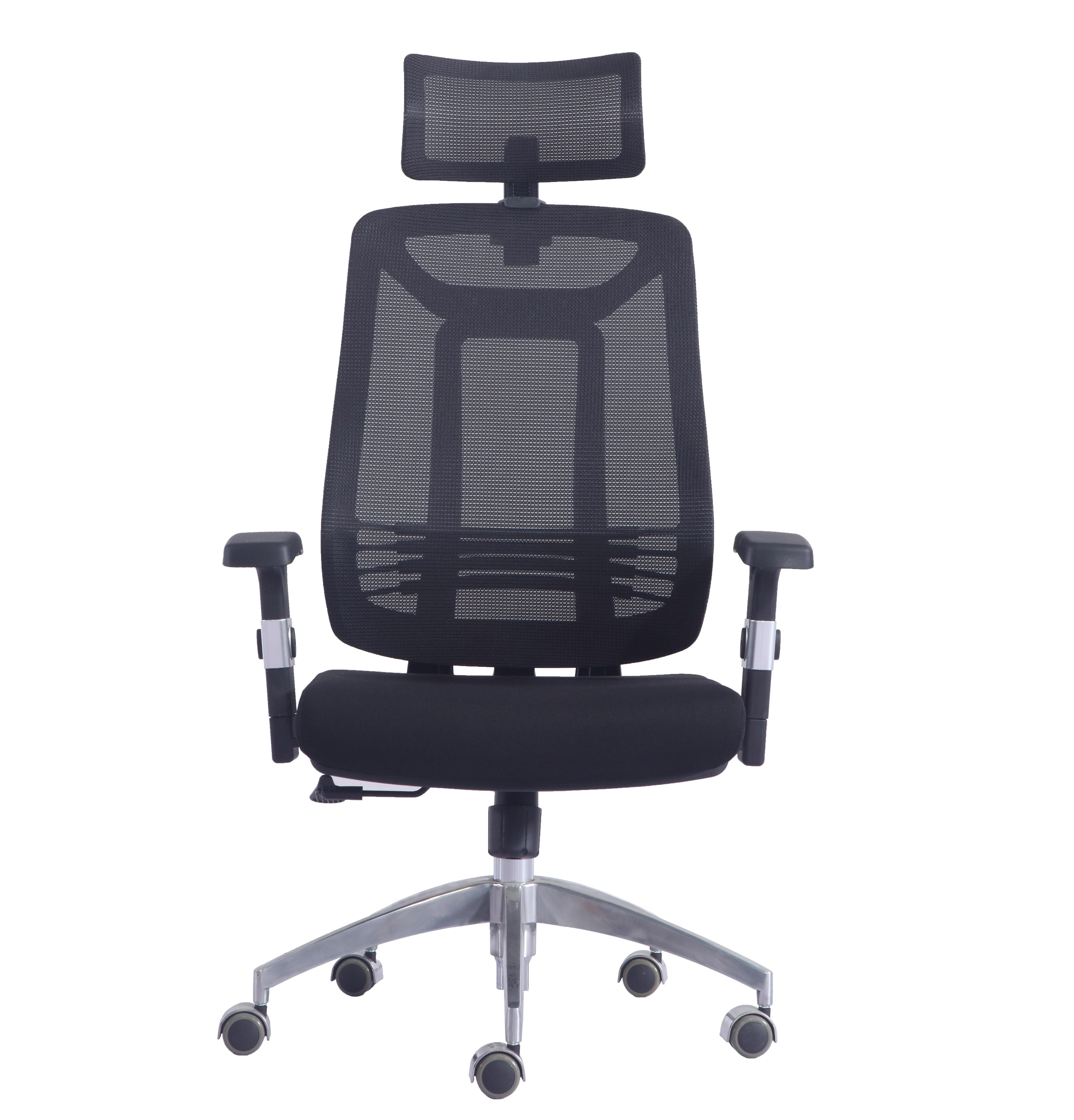 Pu Material Swivel Executive Office Chair Leather Ergonomic Computer Chair Office Chair Metal Base With Wheels