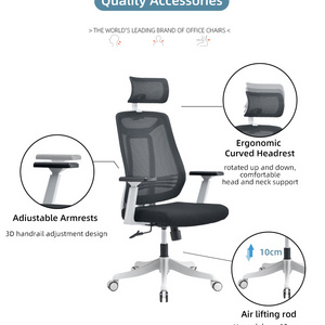 Pu Material Swivel Executive Office Chair Leather Ergonomic Computer Chair Office Chair Metal Base With Wheels