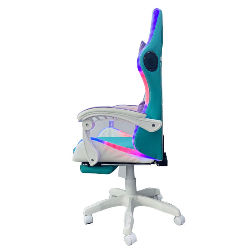 Hot Sale Premium Ergonomic Swivel Race Silla Gamer Home Office Computer LED RGB Gaming Chair with Lights