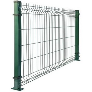 PVC Vinyl coated welded wire mesh fence  3D home use garden fence