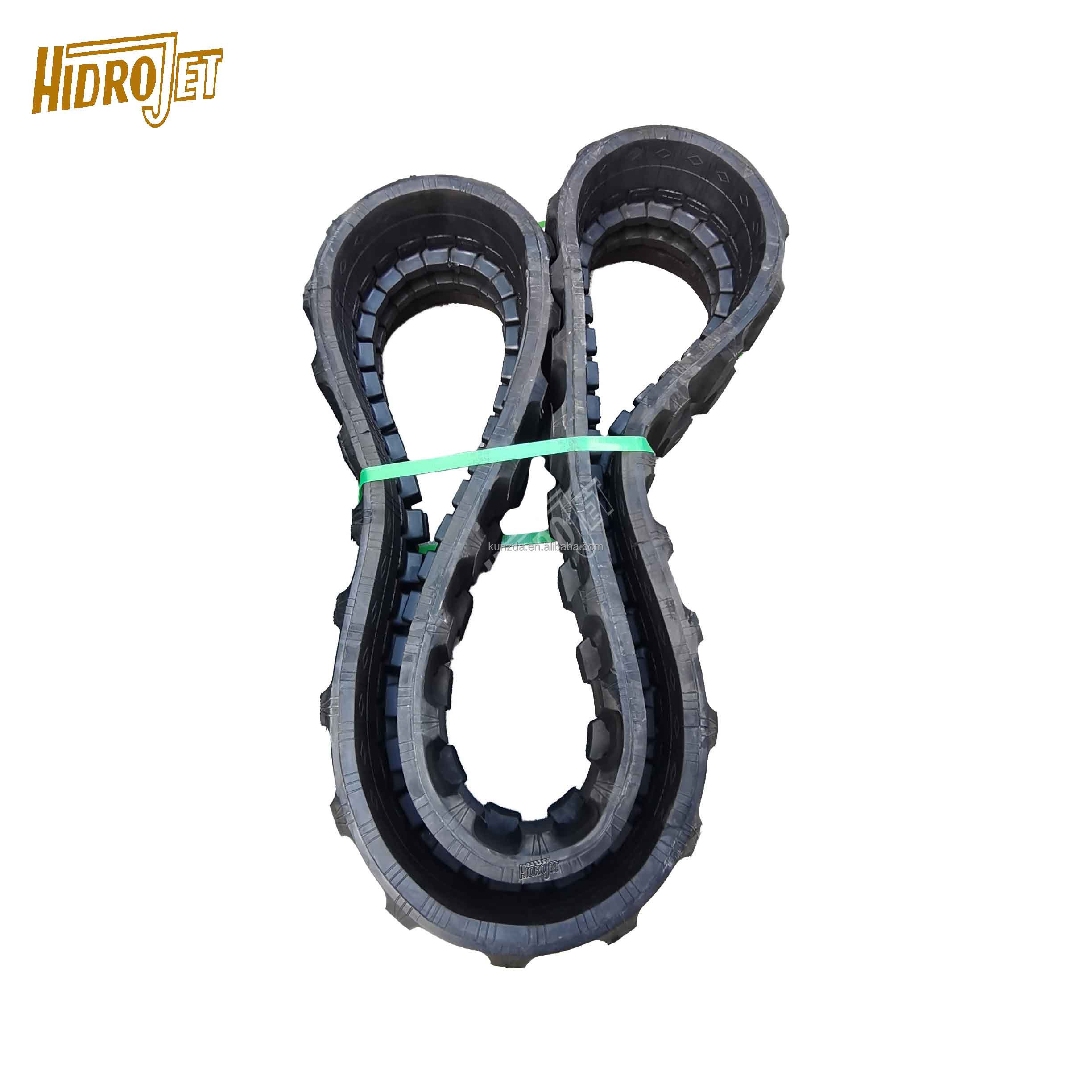 HIDROJET mini excavator rubber tracks undercarriage part 600X100X80 rubber tracks 600*100*80 for sale