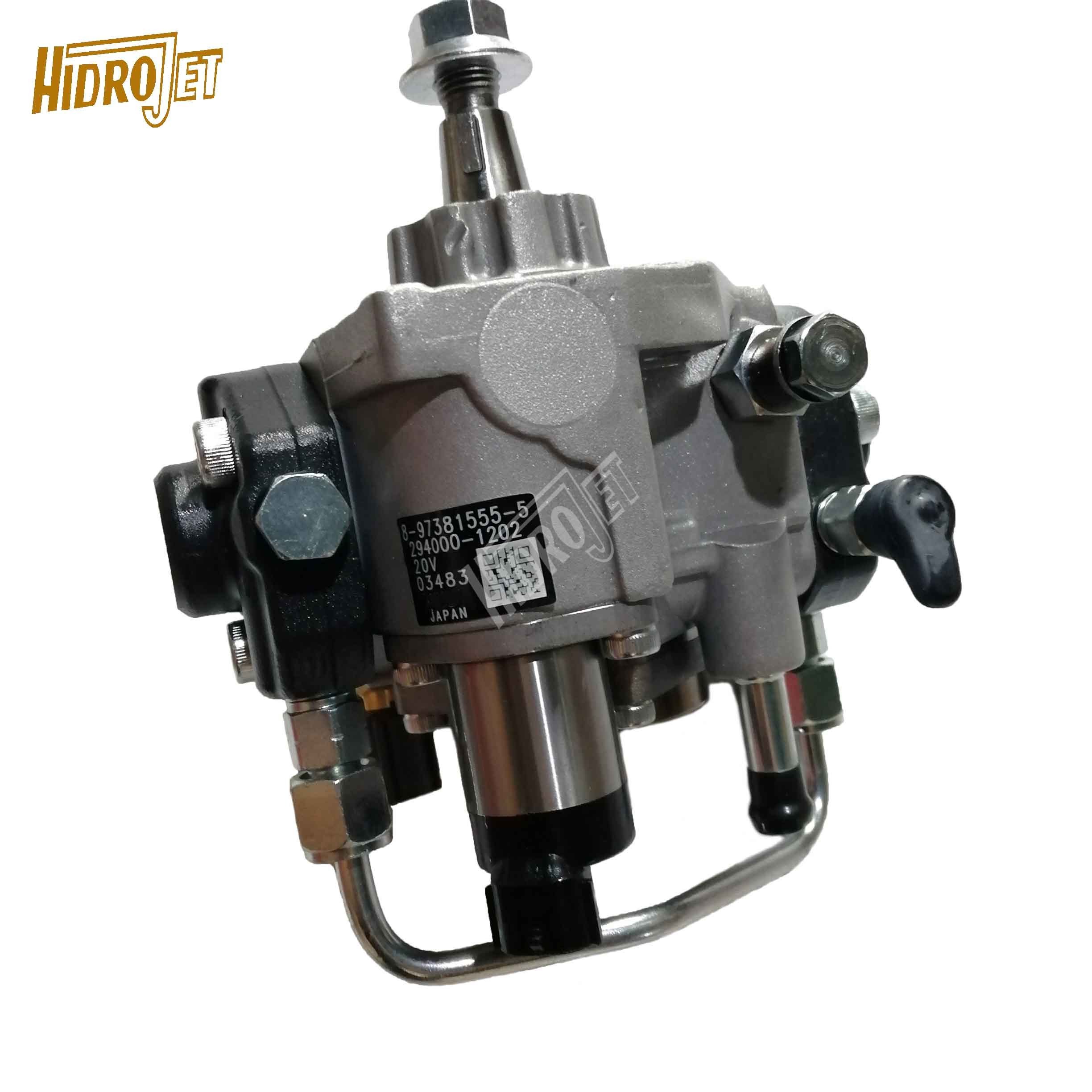 HIDROJET high quality 4JJ1 injection fuel pump 294000-1202 injection pump 8-97381555-5