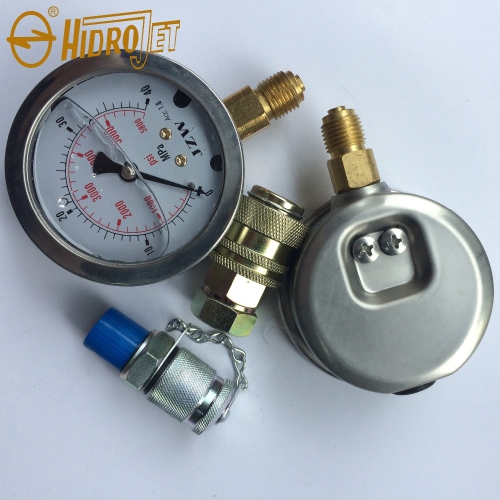 Precise excavator pressure gauge hydraulic pressure test kit