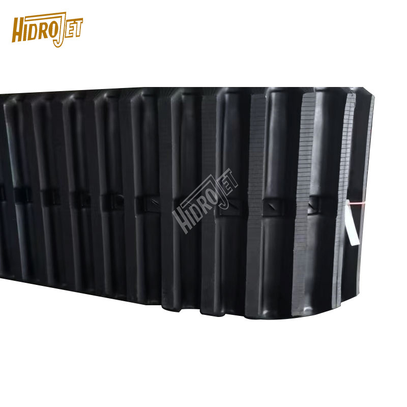 HIDROJET mini excavator rubber tracks undercarriage part 600X100X80 rubber tracks 600*100*80 for sale