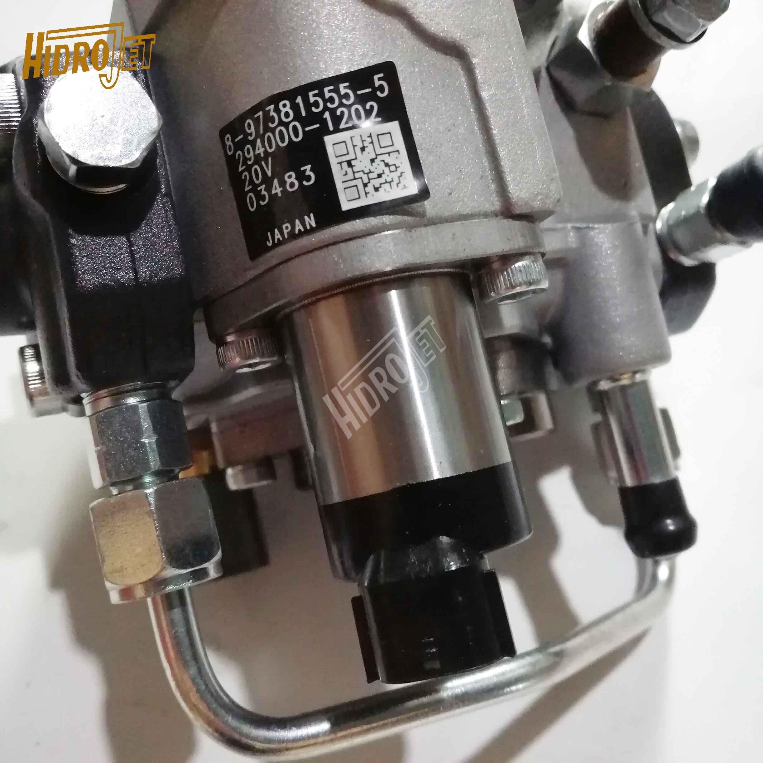 HIDROJET high quality 4JJ1 injection fuel pump 294000-1202 injection pump 8-97381555-5