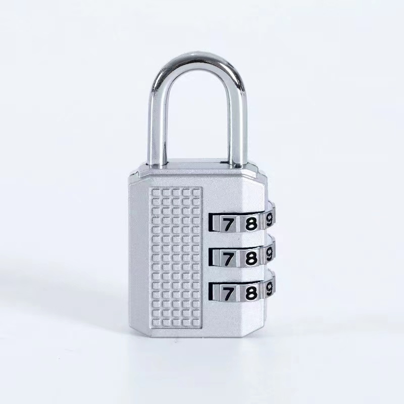 Combination Lock 3-digit Small Padlock - 4pcs Resettable Combo Lock For School Gym Locker, Outdoor, Fence