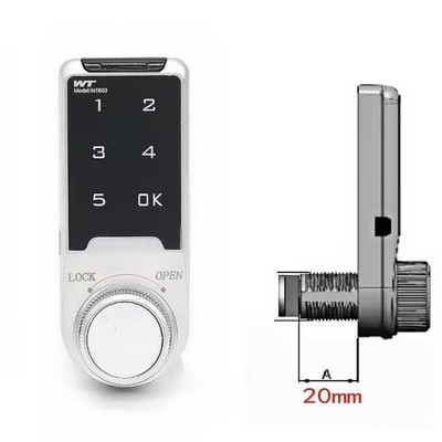 Public Gym Keypad 5 Numbers Password Closet Keyless Drawer Locker Electronic Cabinet Digital Cam Lock