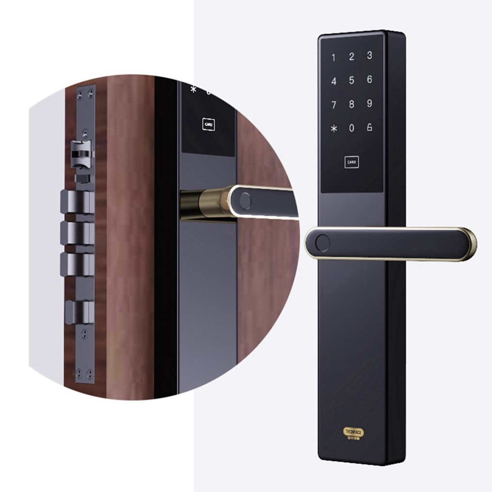 C1 Luxury Electronic Door Lock Multipoint Fingerprint Nfc Wifi Password Keyless Access Control System Digital Locks