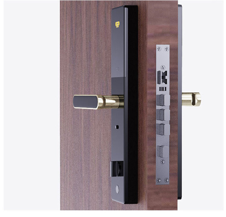 C1 Luxury Electronic Door Lock Multipoint Fingerprint Nfc Wifi Password Keyless Access Control System Digital Locks