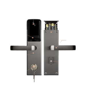 Serrure Lock Front Door Stainless Deadbolt Waterproof Outdoor Mechanical Keyless Entry Hotel Card Door Lock For Wood Door