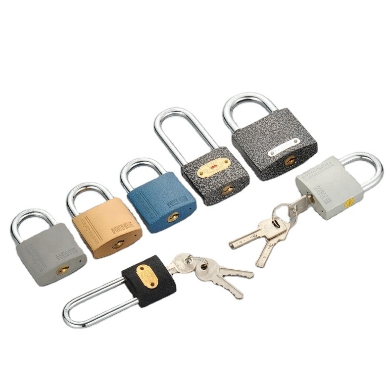 Free Samples Factory OEM High Quality Gold Plated Iron Padlock With Nickel Plated  Iron Keys For Door Lock