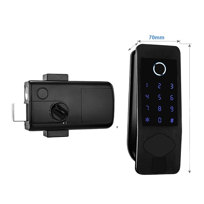 B3-15 Lock Ttlock App Wifi Ip65 Waterproof Outdoor Fingerprint Gate Lock Keypad Card Door Lock