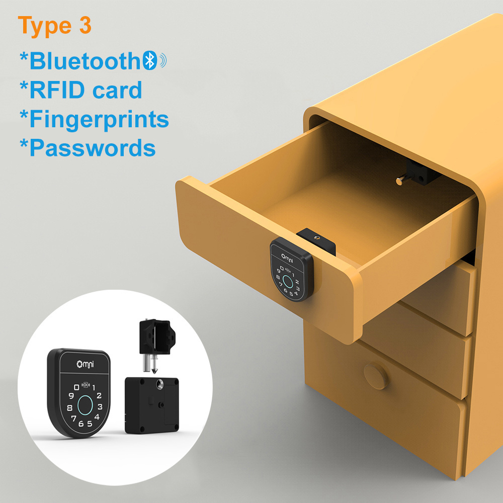 Ble Unlock Modes Desk Drawer Rfid Bluetooths Locks Metal Cabinet Lock Baby Cabinet Lock