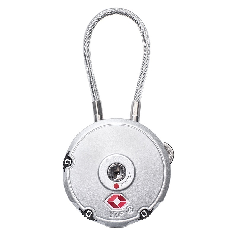 Tsa007 Baggage Tsa Approved Customs Lock Combination Round Code Three Digit Code Lock Padlock Tsa Padlock