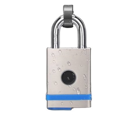 Brass Lock Body Fingerprint Padlock Highly Intelligent Lock Combined With Cell Phone App